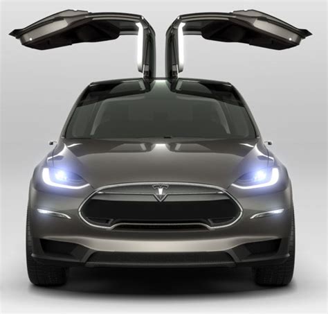 Rare Glimpse Of Tesla Model X Falcon Doors Caught In Action
