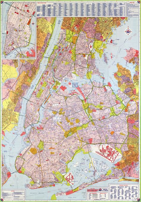 As soon as you understand the numbering system of streets and avenues in with these maps of new york, you have everything you need to start planning your trip and make the most of the city that never sleeps. Large scale detailed road map of New York city, USA with ...
