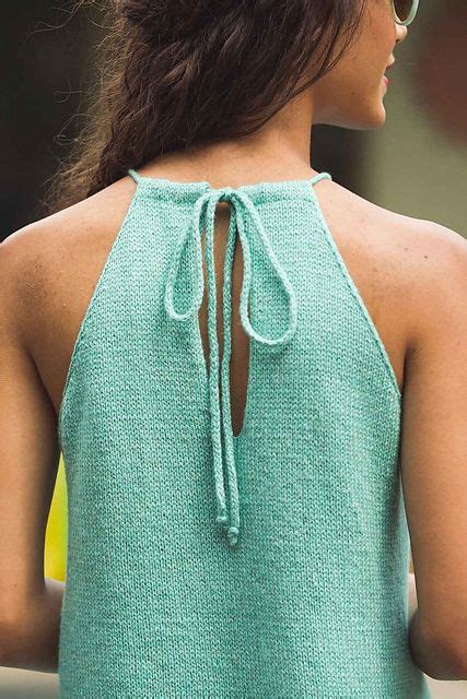 If you will to hem your knit garments on your usual sewing machine (with straight stitches) you will get the wavy edge. Adjustable halter top knitting pattern with picot-edge hem ...