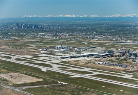 Aerial Photo Calgary International Airport Yyc