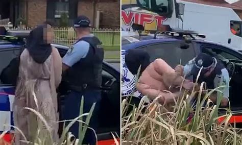 Shocking Moment Woman Spits On Police Daily Mail Online