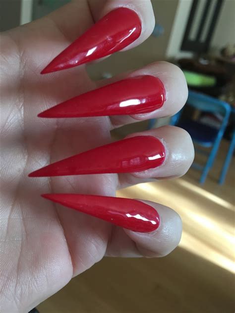 Red Stiletto Nails Stiletto Nägel Lange Nägel Nagellack