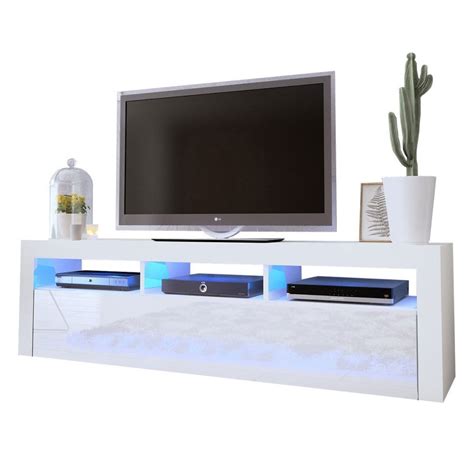 Milano Classic White Wall Mounted Floating Modern Tv Stand By Meble Furniture