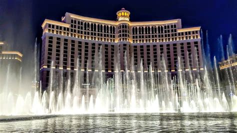 Bellagio Water Fountain Show In Las Vegas Nevada Youtube