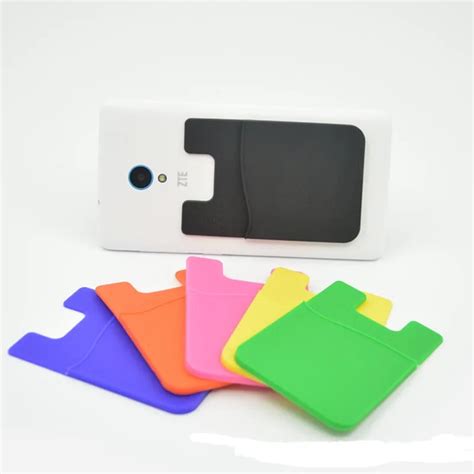 Adhesive Sticker Back Cover Card Holder Case Pouch For Cell Phone