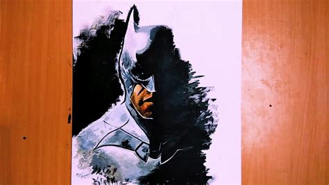My Best Acrylic Painting Till Date Batman Ajmakes Youtube