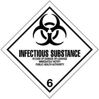 Hazard Class Infectious Substances Label Town