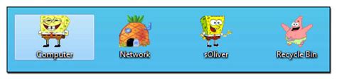 Yellow Windows 7 Spongebob Theme Free Download Themes