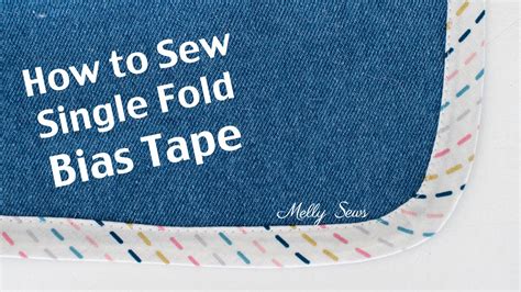 How To Sew Single Fold Bias Tape Youtube