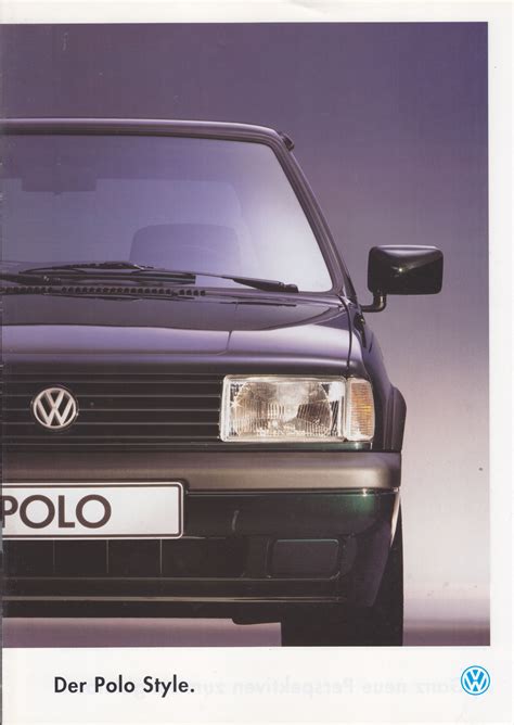 Volkswagen Polo Style Sales Brochure Germany 11994 Volkswagen
