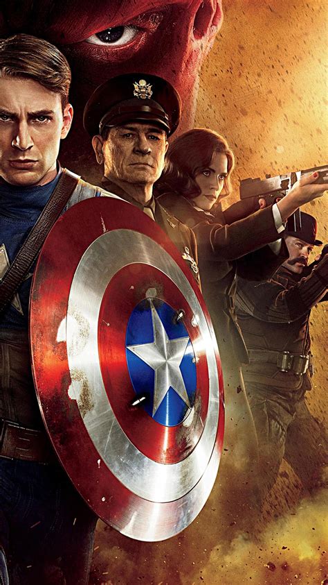 Captain America The First Avenger 2011 Phone Wallpaper Moviemania