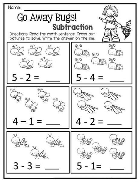 Subtraction Within 5 Practice Sheets By Danas Wonderland Tpt