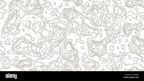Topography Map Seamless Pattern Light Abstract Topographic Curves