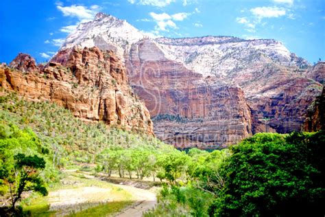 Photo Of Virgin River By Photo Stock Source Landform Zion National