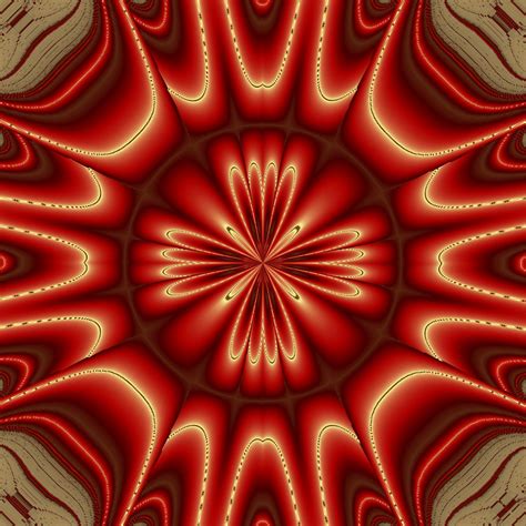 Red Fractal Kaleidoscope Free Stock Photo Public Domain Pictures