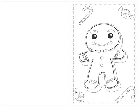 Christmas Card Coloring Pages Coloring Pages
