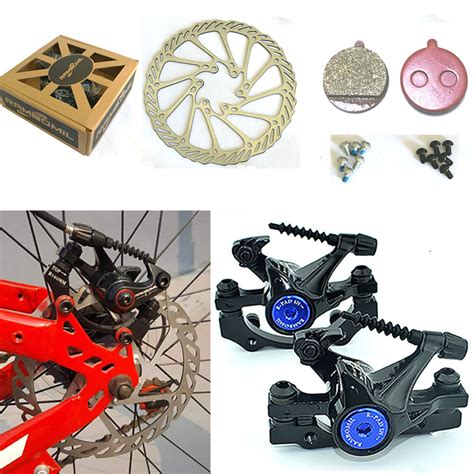 Convert mountain bike to disc brakes with no frame/fork mounts. RAMBOMIL Road Mountain Bike Bicycle Cycling Brake Disc F-1 ...