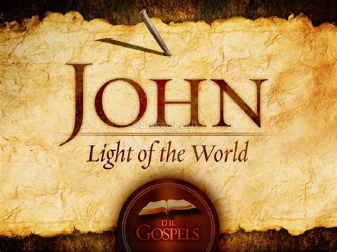 Johns Gospel Powerpoint Template New Testament Books