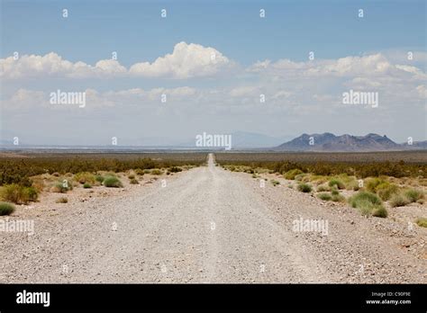 Road Off Nevada State Highway 160 Usa Stock Photo Alamy