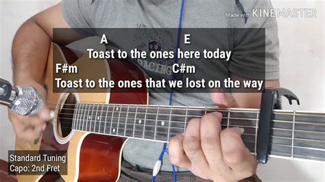 Memories By Maroon 5 Acoustic Karaoke With Guitar Chords Youtube