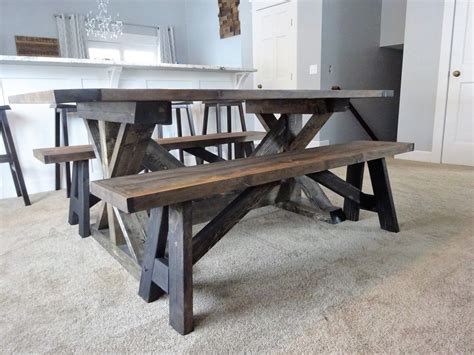 DIY farmhouse bench | Farmhouse bench diy, Diy kitchen ... Prop yourself up on your dining room stool for a new take on dining room seating.