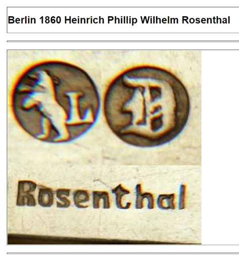 German Silver Marks Berlin Date Please Antiques Board