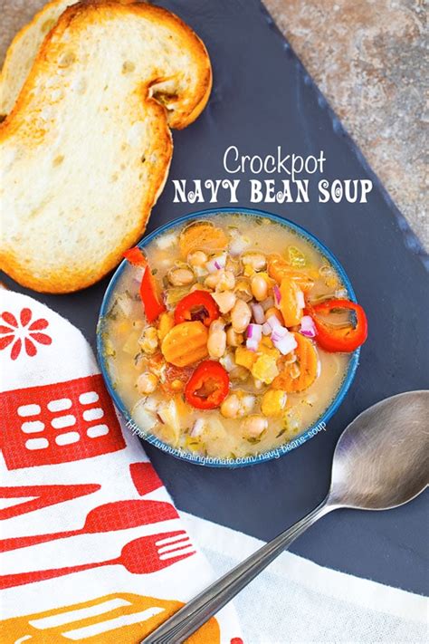 Navy Bean Soup (Slow Cooker) | Healing Tomato Recipes
