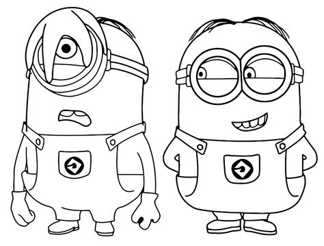 She is one of the three deuteragonists. To print minion coloring pages from "Despicable Me" for free