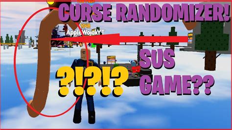 Roblox Curse Randomizer Sus Best And Funniest Curses In The