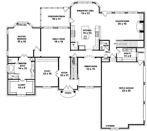 Layout 5 Bedroom House Plans 2 Story Bmp Buy