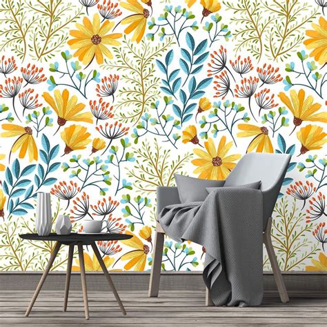 Bright Removable Wallpaper In 2020 Nursery Wallpaper Removable