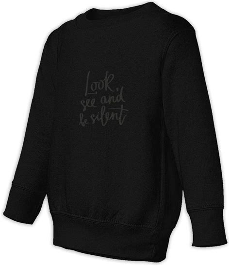 Look See And Be Silent Children Crew Neck Long Sleeve