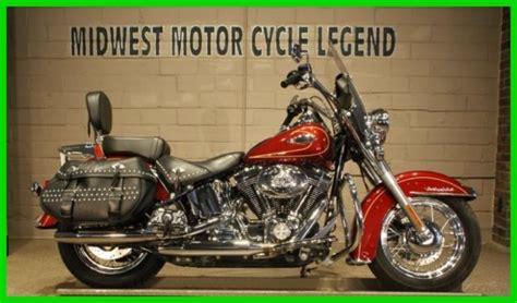 Cycle world har specs og anmeldelser på 2009 heritage softail classic. 2009 FLSTC Heritage Softail Classic Red Hot Sunglo Big ...
