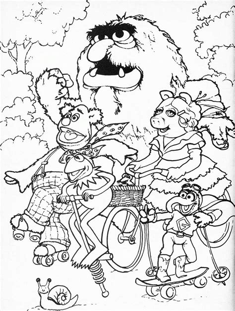 The Muppets Characters Coloring Page Free Printable Coloring Pages