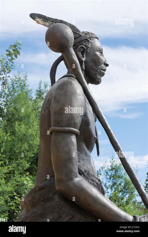 Statue Of King Moshoeshoe I Of Lesotho At Thaba Bosiu Cultural Village