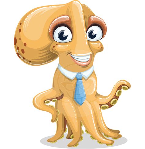 Business Octopus Cartoon Vector Character 112 Illustrations Graphicmama