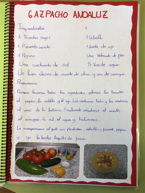 Mi Clase En Parquelis ExpresiÓn Escrita Recetas De Cocina