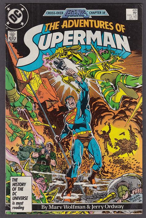 Adventures Of Superman 426 Dc Comic Book 3 1987 Legends Chapter 18