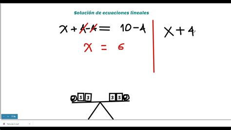 Solución De Ecuaciones Lineales Primera Parte Youtube