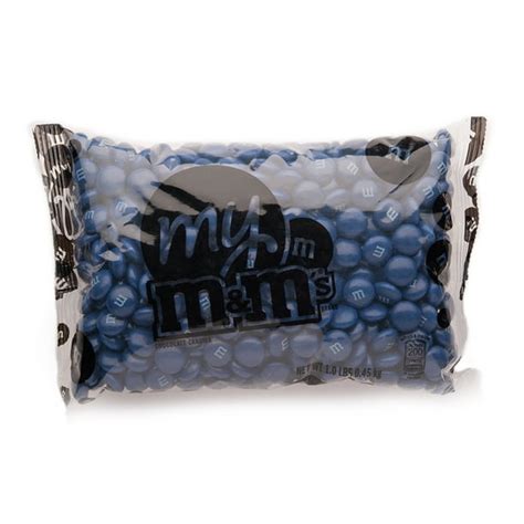 Dark Blue Mandms Bulk Candy Bag 1lb
