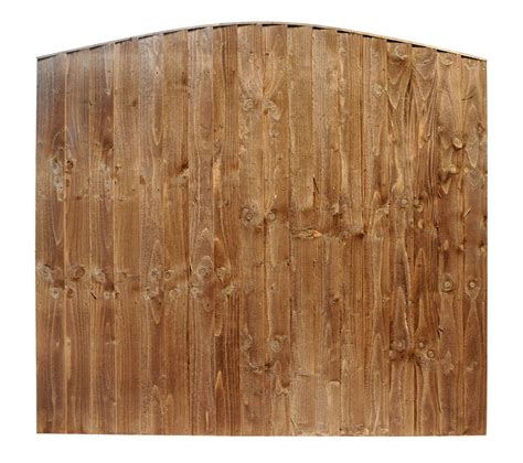 Vertical Close Board Fence Panel Arched
