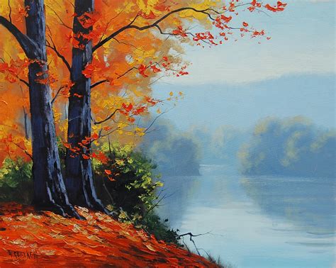 Autumn Lake Prints By Artsaus On Deviantart