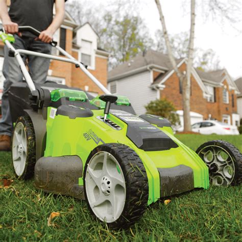 Greenworks G Max 40v Dual Blade Cordless Lawn Mower — 20in Deck Model