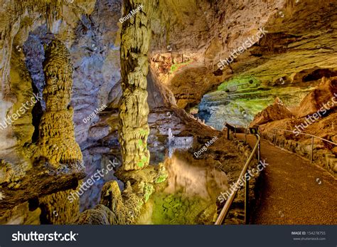Subterranean Columns Springfed Pool Carlsbad Caverns Stock Photo Edit