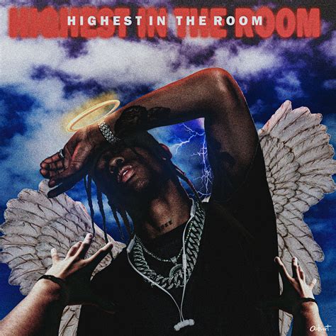 Artstation ☁🦋 Hightest In The Room Fan Made Cover Art For Travis Scott 🦋☁