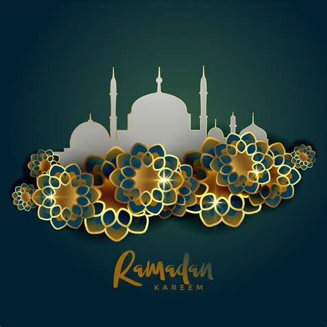 Ramadan Kareem Islamic Greeting Background Download Free Vector Art