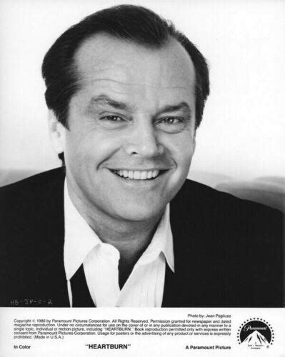 Jack Nicholson Iconic Portrait Grinning Heartburn Original 8x10 Photo