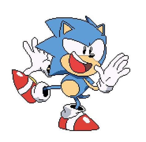Sonic Pixel Art Pixel Art Sonic The Hedgehog Sonic