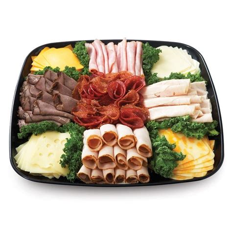 Classic Meat Cheese Combo Deli Trays And Platters Individual