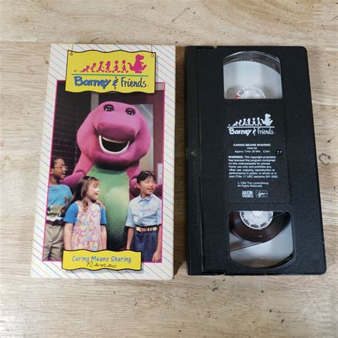 Barney Caring Means Sharing Time Life Vhs Ebay
